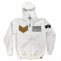 Logo Zip Hoody - white