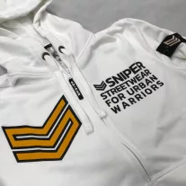 Logo Zip Hoody - white