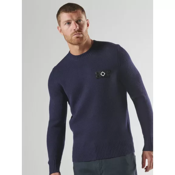 Montage Crew Knit - Ink Navy Montage Crew Knit - Ink Navy
