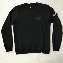 Rubber Logo Sweater - black