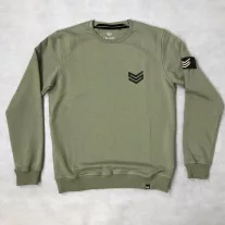 Rubber Logo Sweater - olive