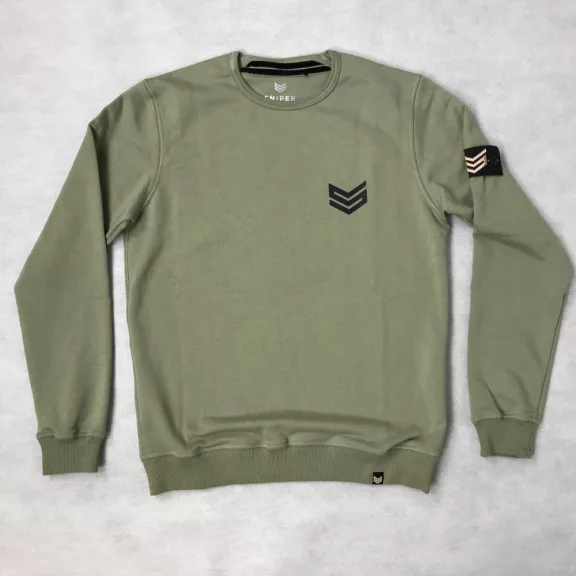Rubber Logo Sweater - olive Rubber Logo Sweater - olive