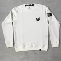 Rubber Logo Sweater - white