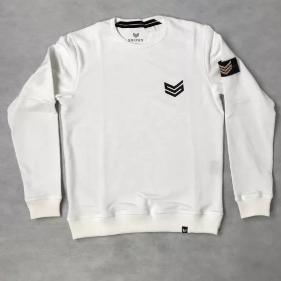 Rubber Logo Sweater - white Rubber Logo Sweater - white