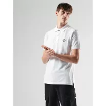 SS Pique Polo - Optic White