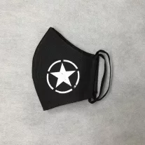 Star Facemask - black