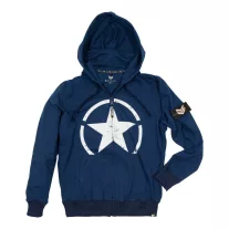 Star Zip Hoody - dark blue