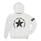 Star Zip Hoody - white