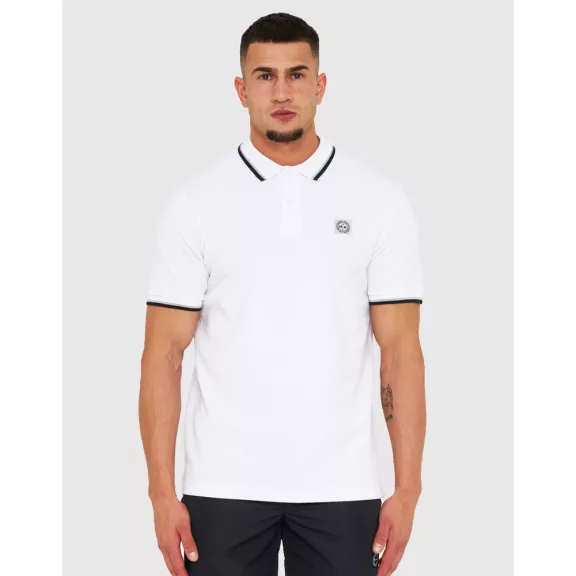 Tipped Polo Shirt - white Tipped Polo Shirt - white