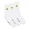 Smiley Sports Socks - 3 pair pack - white